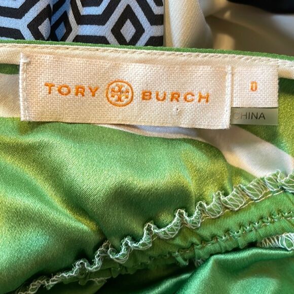 Tory Burch Sloane One Shoulder Handkerchief Dress 0 - Picture 10 of 11